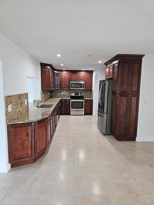 Interior, Kitchen, Recessed Lighting, Stainless Steel Appliances