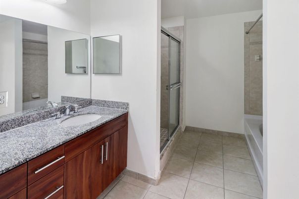 Bathroom, Dual Sink Vanities, Glass Shower, Interior