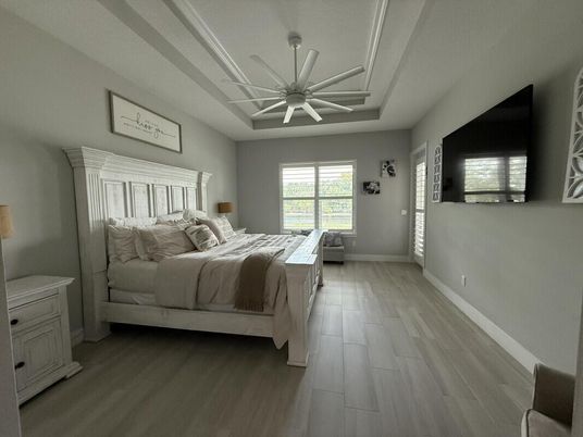 Bedroom, Interior, Wood Texture Flooring
