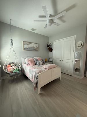 Bedroom, Interior, Wood Texture Flooring