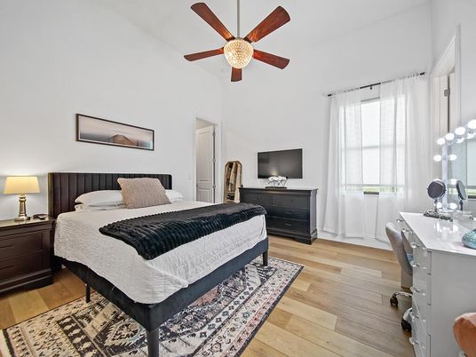 Bedroom, Interior, Wood Texture Flooring
