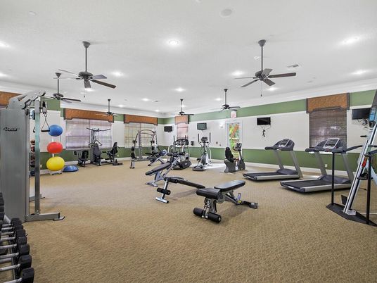 Fitness Equipment, Gym, Interior, Recessed Lighting