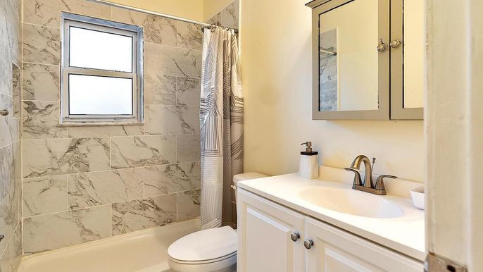Bathroom, Interior, Marble Walls