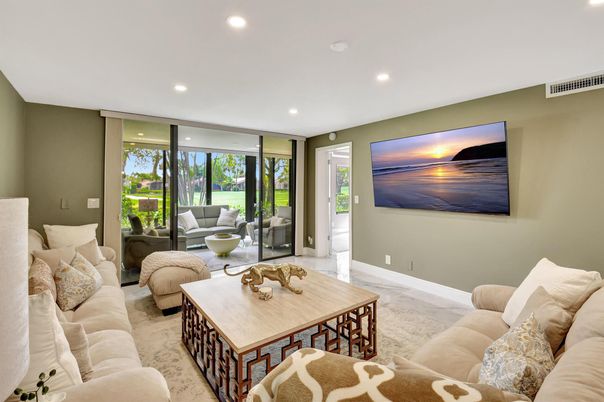 Interior, Living room, Recessed Lighting