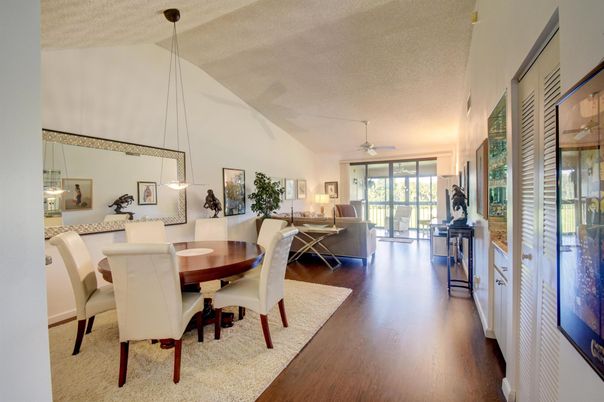 Dining room, Interior, Living room, Pendant Lights, Wood Texture Flooring