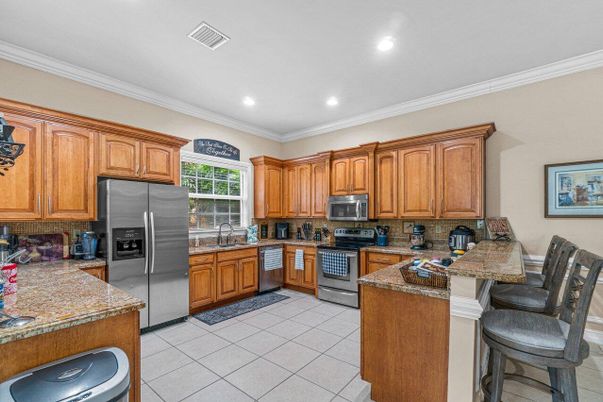 Interior, Kitchen, Recessed Lighting, Stainless Steel Appliances