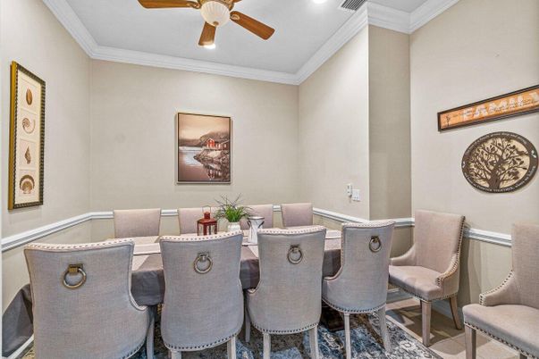 Dining room, Interior, Recessed Lighting