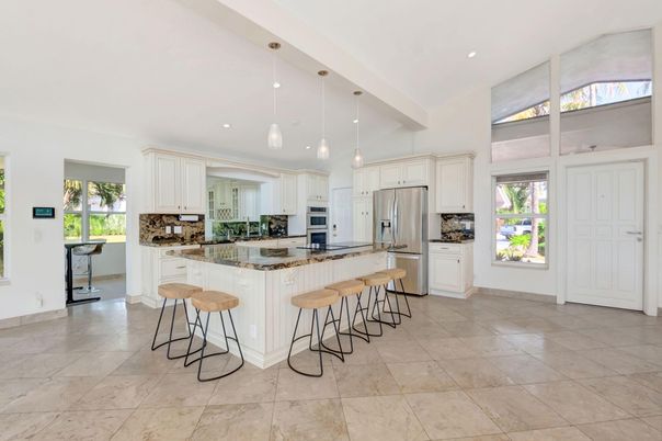 Interior, Kitchen, Pendant Lights, Recessed Lighting, Stainless Steel Appliances