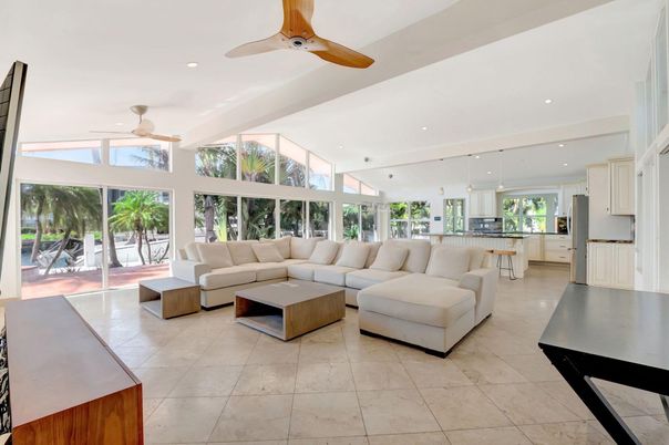 Interior, Kitchen, Living room, Recessed Lighting