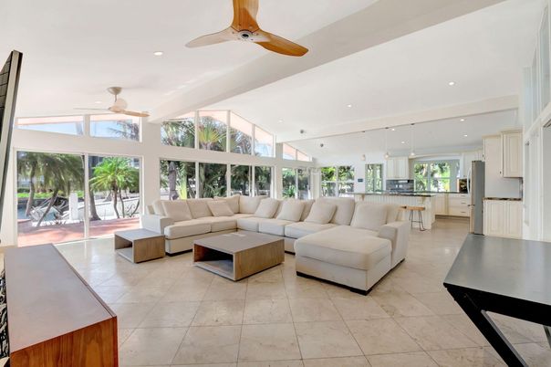 Interior, Kitchen, Living room, Recessed Lighting