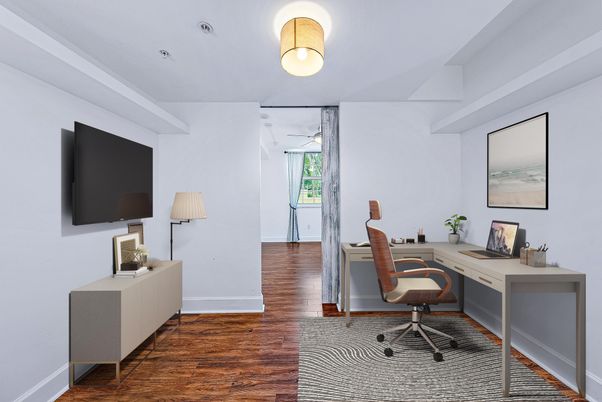 Home Office, Interior, Wood Texture Flooring
