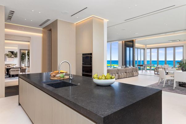 Dining room, Interior, Kitchen, Living room, Recessed Lighting, Stainless Steel Appliances, Water