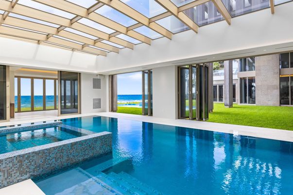 Glass Ceilings, Interior, Pool, Sun Room, Water