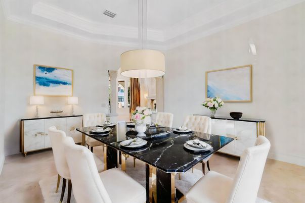 Dining room, Interior, Pendant Lights