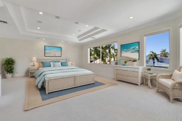 Bedroom, Interior, Recessed Lighting