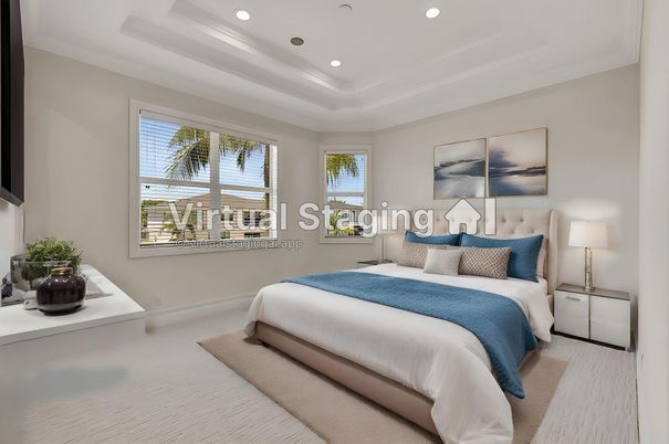Bedroom, Interior, Recessed Lighting
