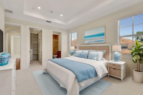 Bedroom, Interior, Recessed Lighting