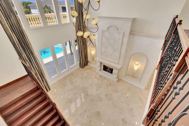 Fireplace, Interior, Pendant Lights