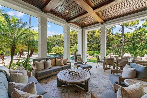 Interior, Living room, Recessed Lighting, Sun Room, Wooden Ceilings