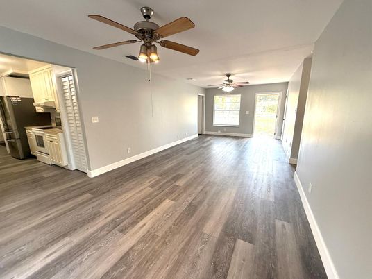 Empty room, Interior, Kitchen, Wood Texture Flooring