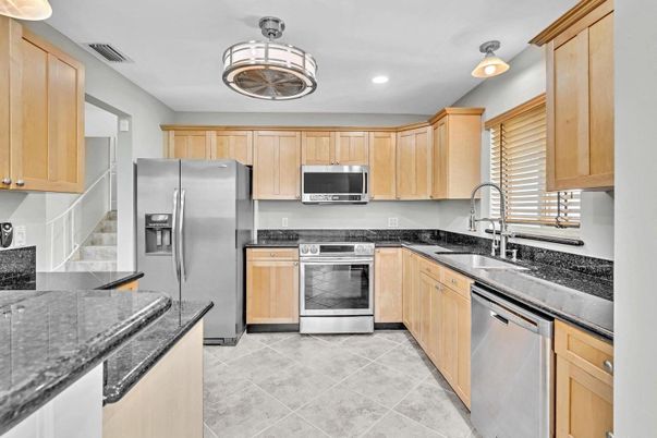 Interior, Kitchen, Recessed Lighting, Stainless Steel Appliances