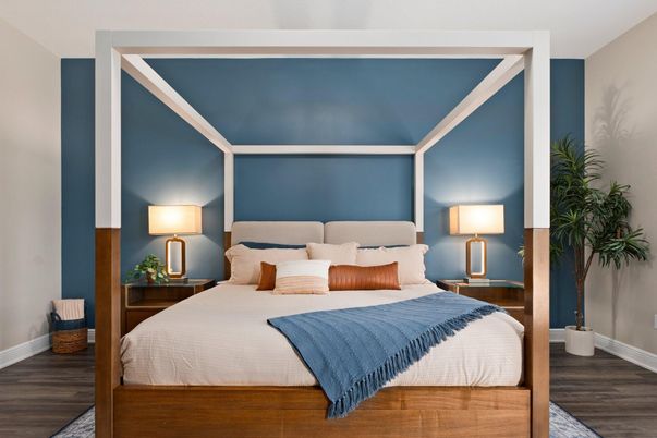 Bedroom, Interior, Wood Texture Flooring