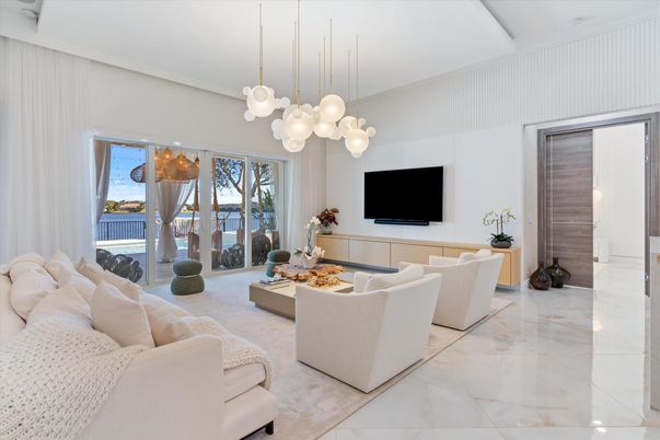 Interior, Living room, Pendant Lights, Water