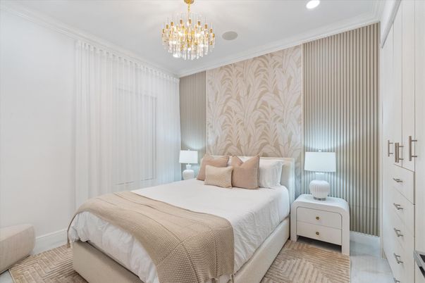 Bedroom, Interior, Recessed Lighting