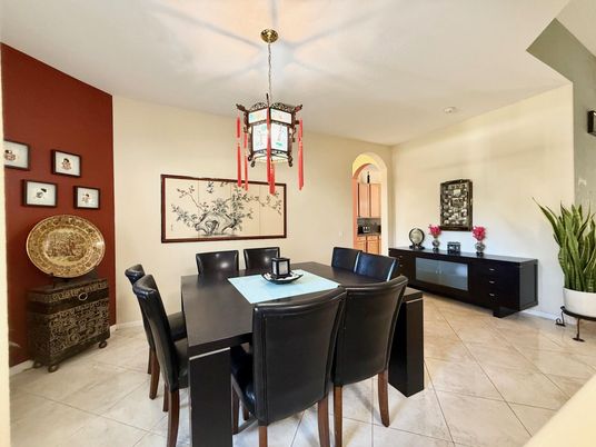 Dining room, Interior, Pendant Lights