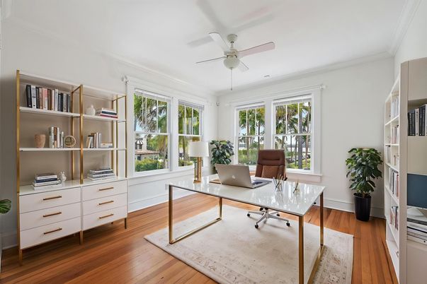 Home Office, Interior, Wood Texture Flooring