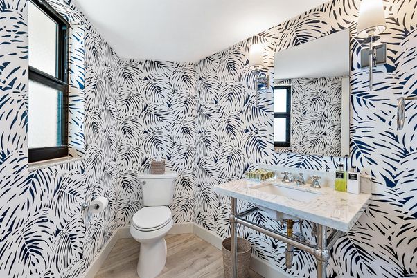 Bathroom, Interior, Wood Texture Flooring