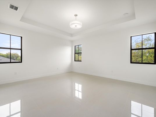 Chandelier, Empty room, Interior