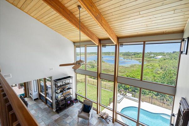Interior, Pool, Sun Room, Water, Wooden Beams, Wooden Ceilings