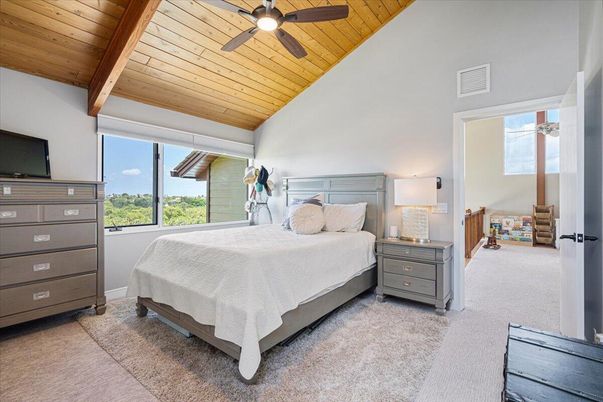 Bedroom, Interior, Wooden Beams, Wooden Ceilings