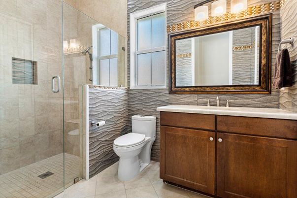 Bathroom, Glass Shower, Interior
