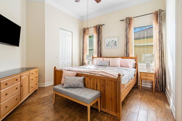 Bedroom, Interior, Wood Texture Flooring
