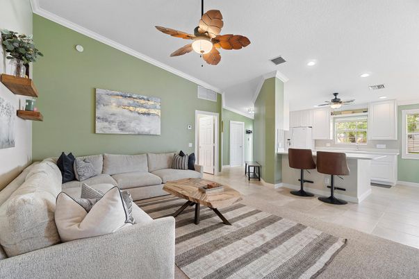 Interior, Kitchen, Living room, Recessed Lighting