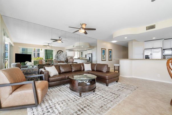 Dining room, Interior, Kitchen, Living room, Recessed Lighting, Stainless Steel Appliances