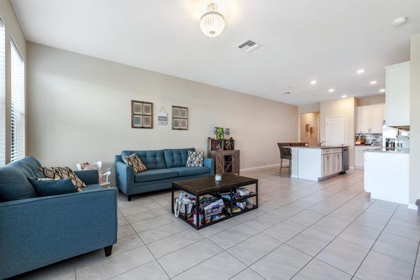 Interior, Kitchen, Living room, Recessed Lighting