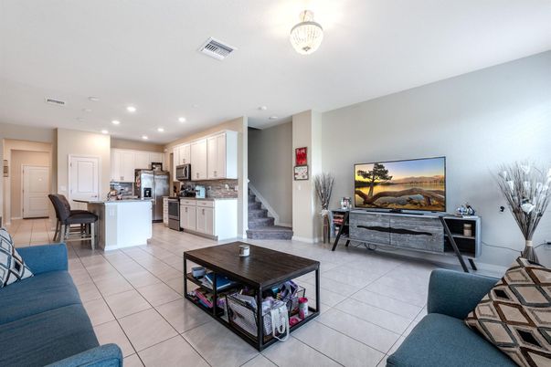 Interior, Kitchen, Living room, Recessed Lighting, Stainless Steel Appliances