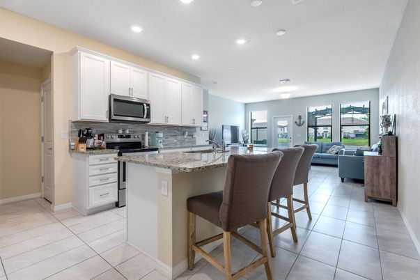 Interior, Kitchen, Living room, Recessed Lighting, Stainless Steel Appliances
