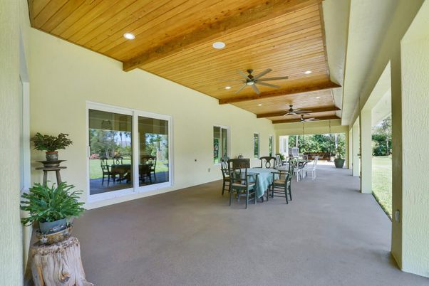 Exterior, Recessed Lighting, Wooden Ceilings