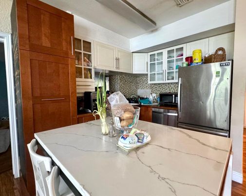 Interior, Kitchen, Wood Texture Flooring