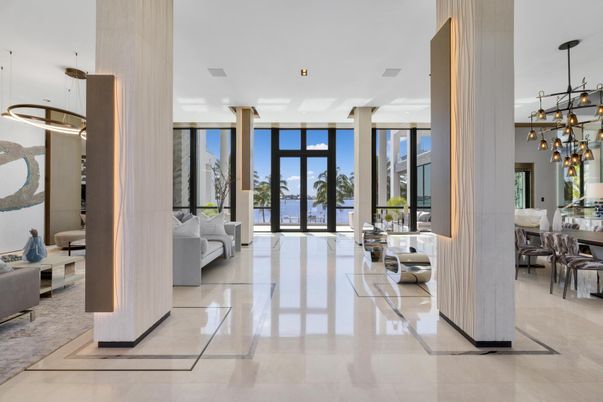 Interior, Living room, Pendant Lights, Recessed Lighting, Water
