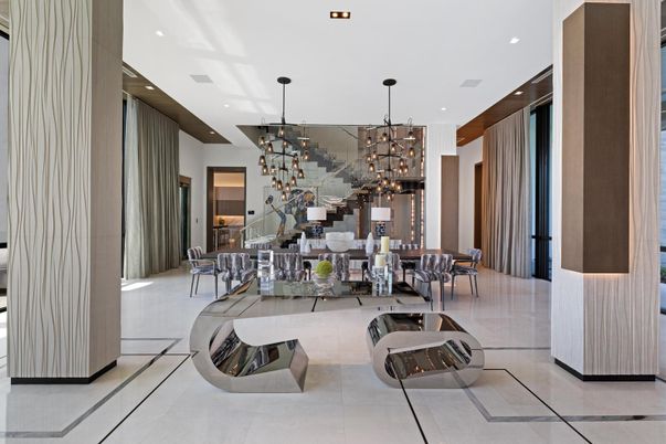 Dining room, Interior, Pendant Lights