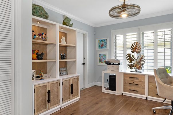 Home Office, Interior, Wood Texture Flooring