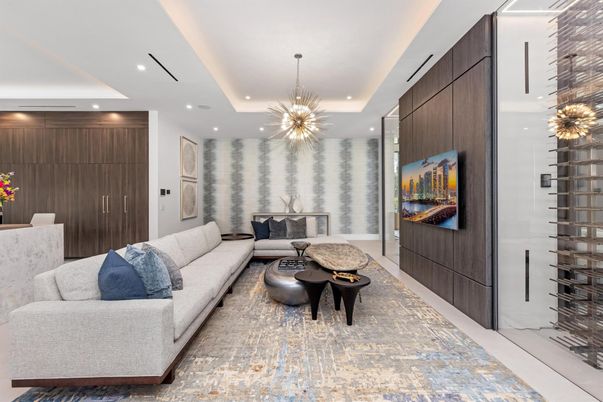 Interior, Living room, Pendant Lights, Recessed Lighting