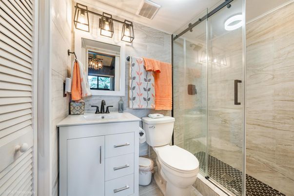 Bathroom, Glass Shower, Interior