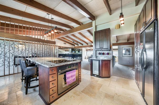 Interior, Kitchen, Pendant Lights, Wooden Beams