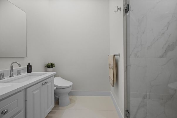 Bathroom, Interior, Marble Walls